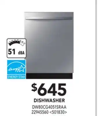 RONA Samsung dishwasher offer
