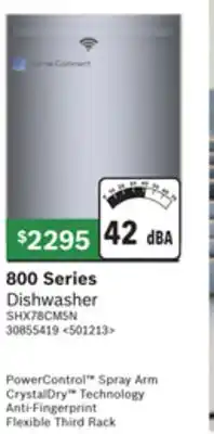 RONA Bosch 800 series dishwasher offer
