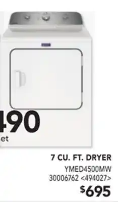RONA Maytag 7 cu ft. dryer offer