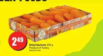 Chalo FreshCo Dried apricots 200 g product of turkey offer