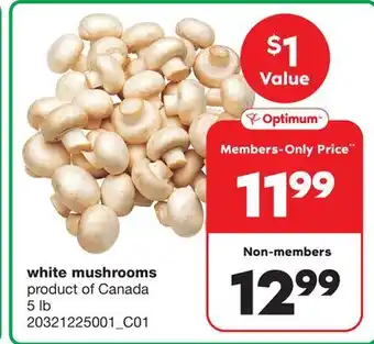 Wholesale Club White mushrooms, 5 lb offer