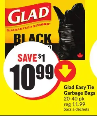 Chalo FreshCo Glad easy tie garbage bags 20-40 pk offer