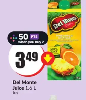 Chalo FreshCo Del monte juice 1.6 l offer