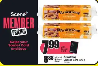 Chalo FreshCo Armstrong cheese bars 600 g offer