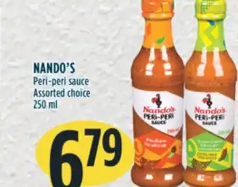 Marché Adonis Nando's peri-peri sauce offer