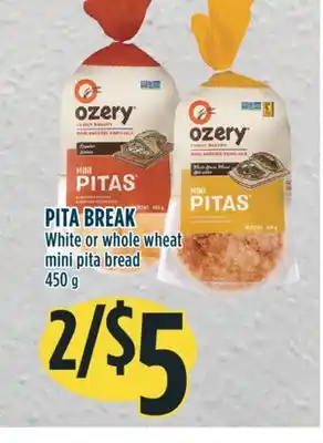 Marché Adonis Pita break white or whole wheat mini pita bread offer