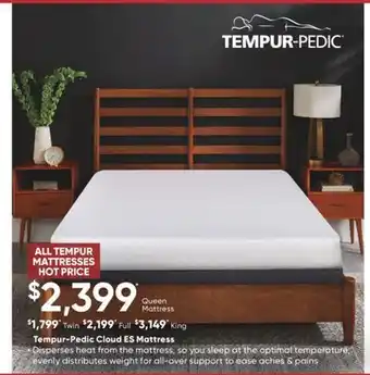 Sleep Country Tempur-pedic cloud es mattress offer