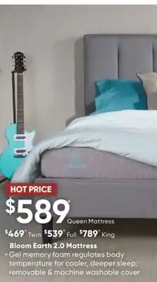 Sleep Country Bloom earth 2.0 mattress offer
