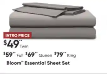 Sleep Country Bloom essential sheet set offer