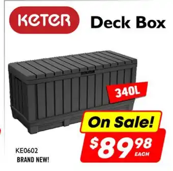 Factory Direct Keter deck box offer