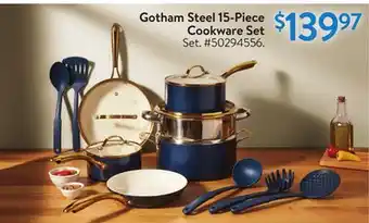 Walmart Gotham steel 15-piece cookware set offer