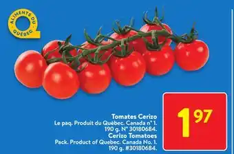 Walmart Cerizo tomatoes offer
