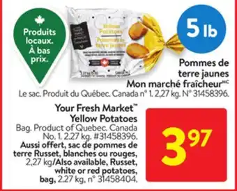 Walmart Your fresh market yellow potatoes offer