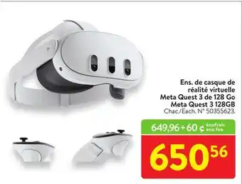 Walmart Meta quest 3 128 gb offer