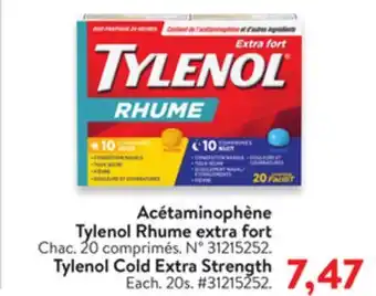 Walmart Tylenol cold extra strength offer