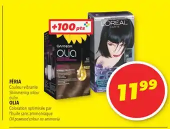 Familiprix Féria shimmering colour or olia oil powered colour no ammonia offer