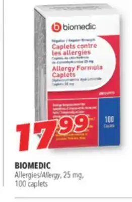 Familiprix Biomedic allergy offer
