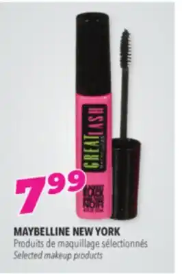 Familiprix Maybelline new york selected makeup products offer