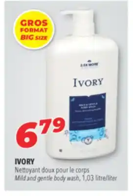 Familiprix Ivory mild and gentle body wash offer