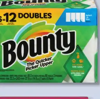 IGA Bounty paper towels or bathroom tissue offer