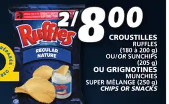 IGA Ruffles chips or snacks offer