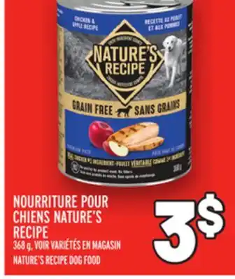 Metro Nourriture pour chiens nature's recipe | nature's recipe dog food offer