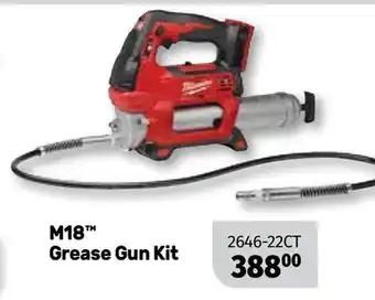 Bumper to Bumper Milwaukee m18 grease gun kit offer