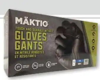Bumper to Bumper 6 mil tough and durable nitrile gloves offer