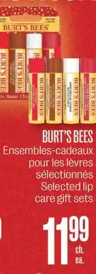 Jean Coutu Burt's bees selected lip care gift sets offer