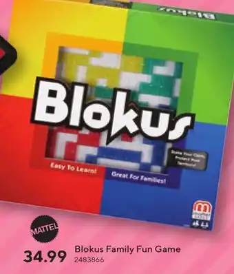Staples Blokus family fun game offer