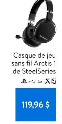 Walmart Casque de jeu sans fil arctis 1 de steelseries offer