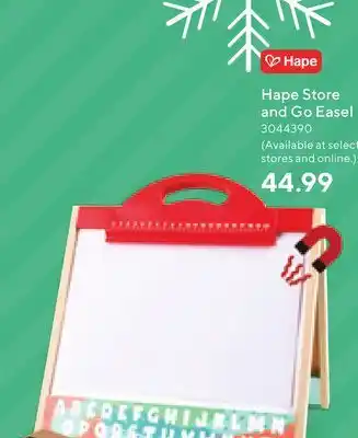 Staples Hape store and go easel offer