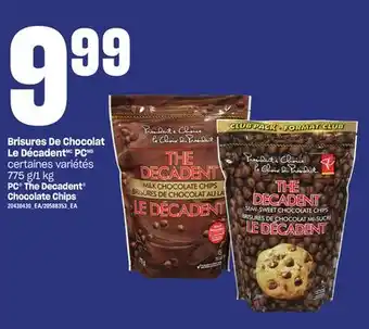 Provigo Brisures de chocolat le décadent pc, 775 g/1 kg offer