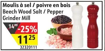 Sushi Shop Beech wood salt / pepper grinder mill offer
