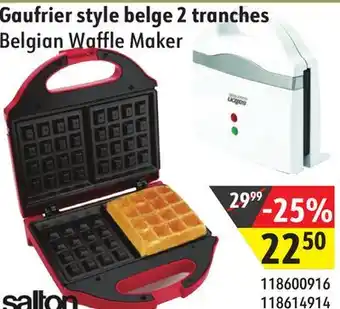 Sushi Shop Salton belgian waffle maker offer