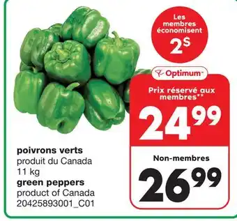 Wholesale Club Poivrons verts 11 kg offer