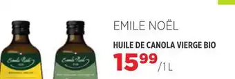 Huile de canola vierge bio