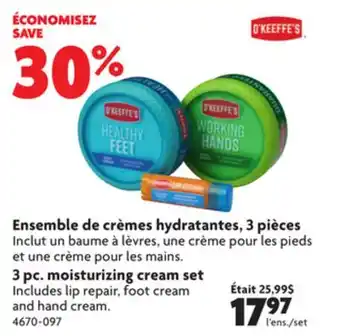 Home Hardware 3 pc. moisturizing cream set offer