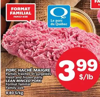 Marches Tradition Fresh and frozen parts lean minced pork offer