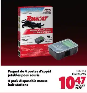 Home Hardware 4 pack disposable mouse bait stations offer