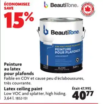 Home Hardware Latex ceiling paint offer