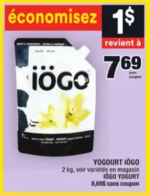 Super C Yogourt iögo | iögo yogurt offer