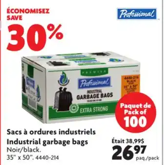 Home Hardware Industrial garbage bags offer