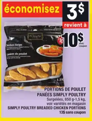 Super C Portions de poulet panées simply poultry | simply poultry breaded chicken portions offer