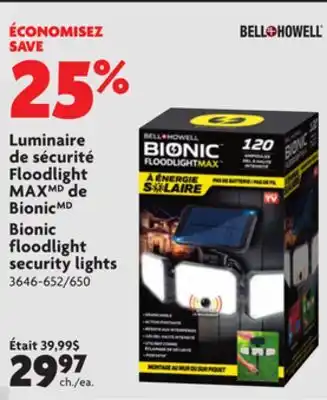 Home Hardware Bionic floodlight security lights offer
