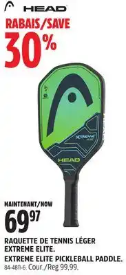 Canadian Tire Head extreme elite pickleball paddle offer