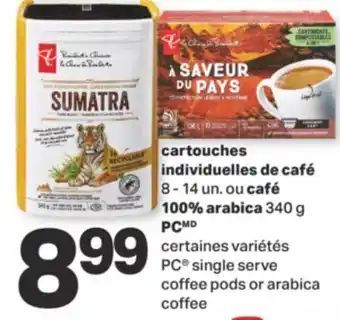 L'Intermarché Cartouches individuelles de café 8 - 14 un. ou café 100% arabica 340 g offer