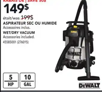 RONA Dewalt wet/dry vacuum offer