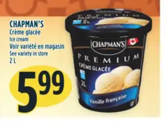 Marché Adonis Chapman's crème glacée offer