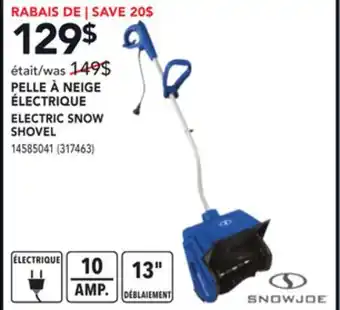 RONA Snow joe electric snow shovel offer